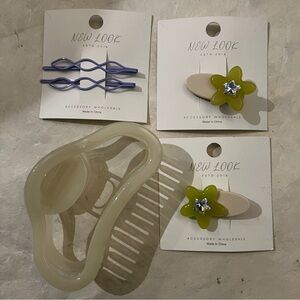 5 pc hair clip set